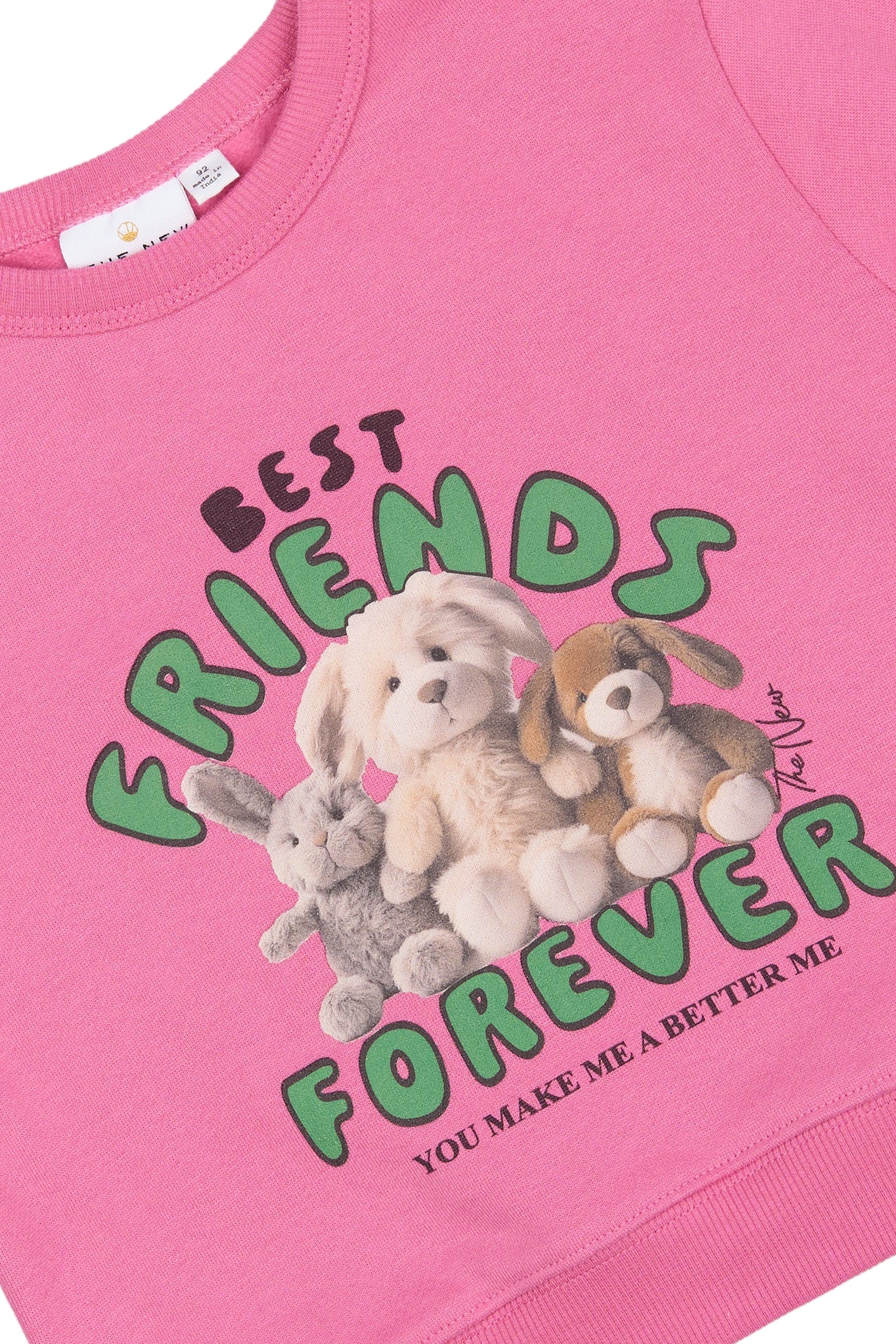 💗 Priya OS Sweatshirt – Ibis Rose Best Friends Forever | The New Siblings