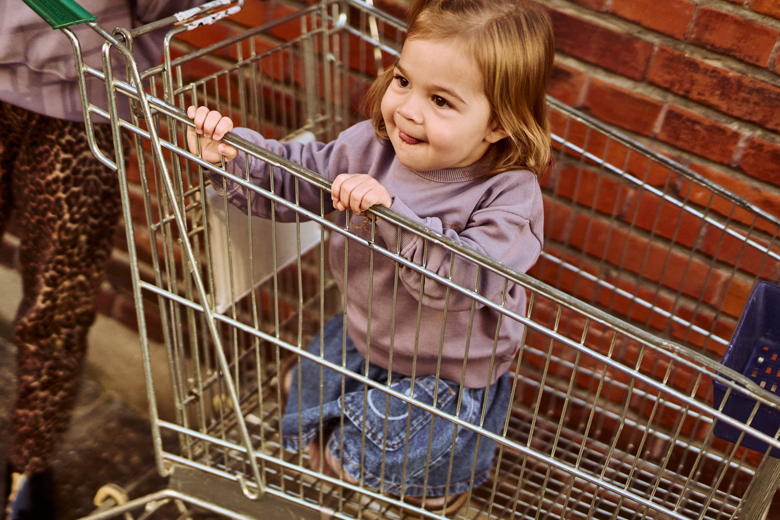 🌸 Pida Denim Rokje – Medium Blue met Smile | The New Siblings