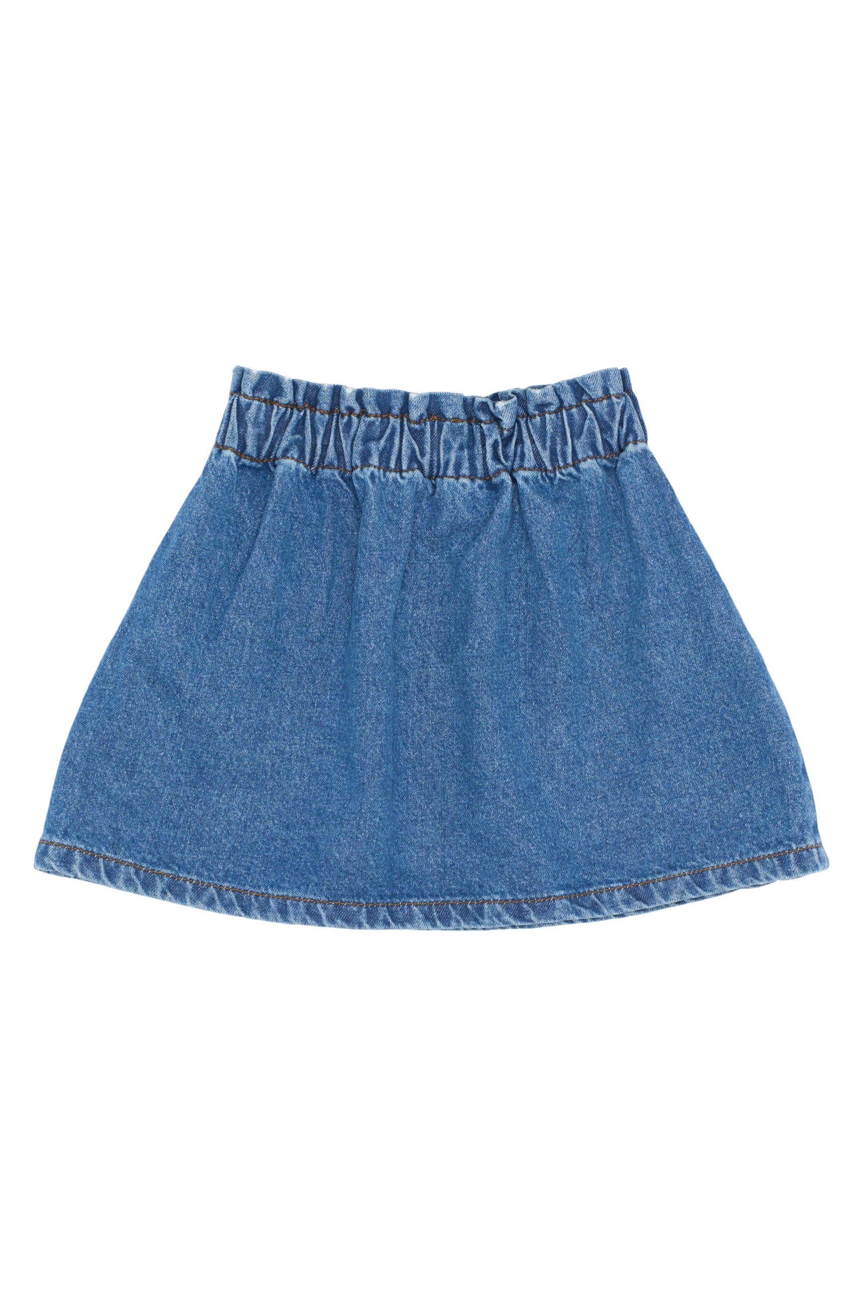 🌸 Pida Denim Rokje – Medium Blue met Smile | The New Siblings