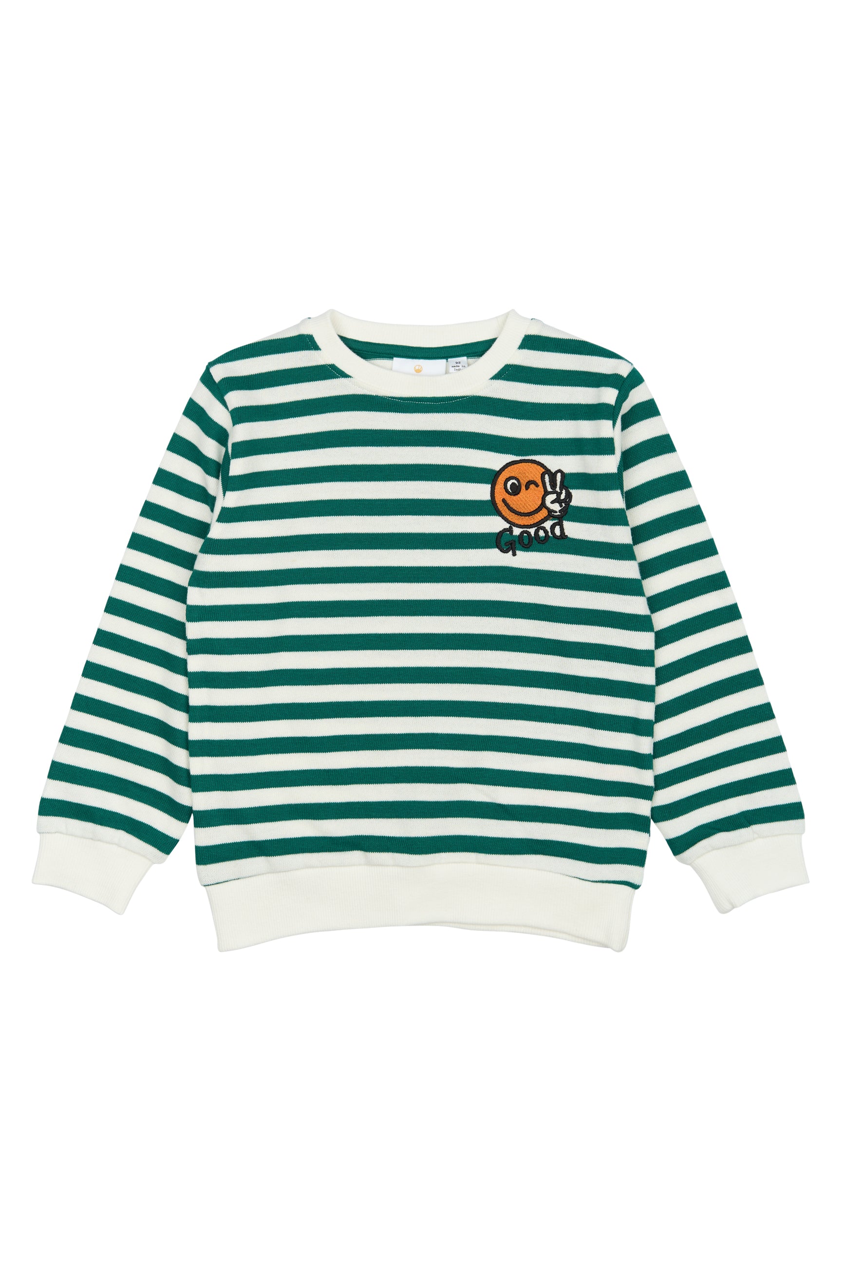 💚 Per Sweatshirt – Alpine Green Stripes | The New Siblings