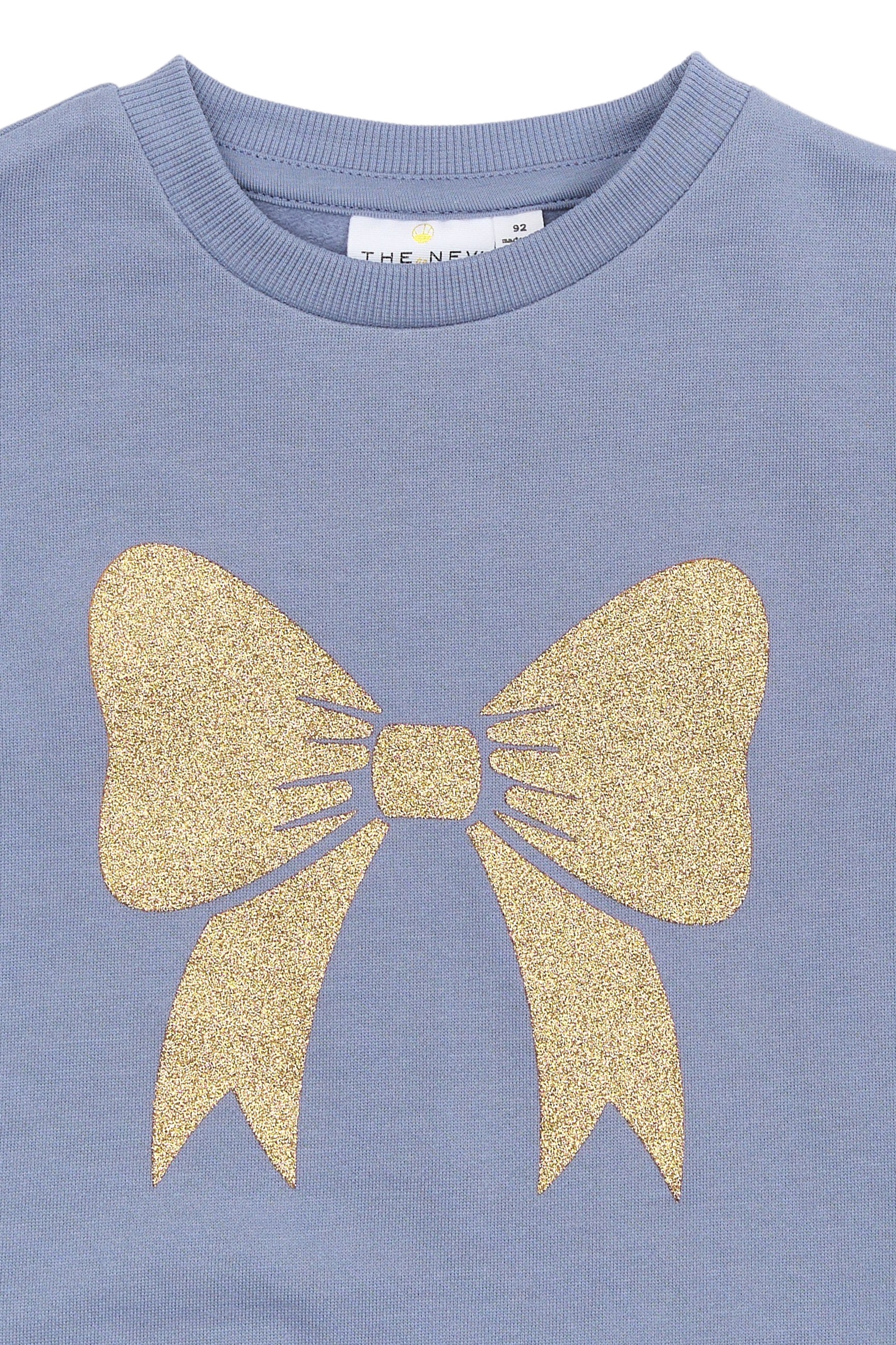 💜 Romalda Sweatshirt – Tempest met Gouden Glitterstrik ✨