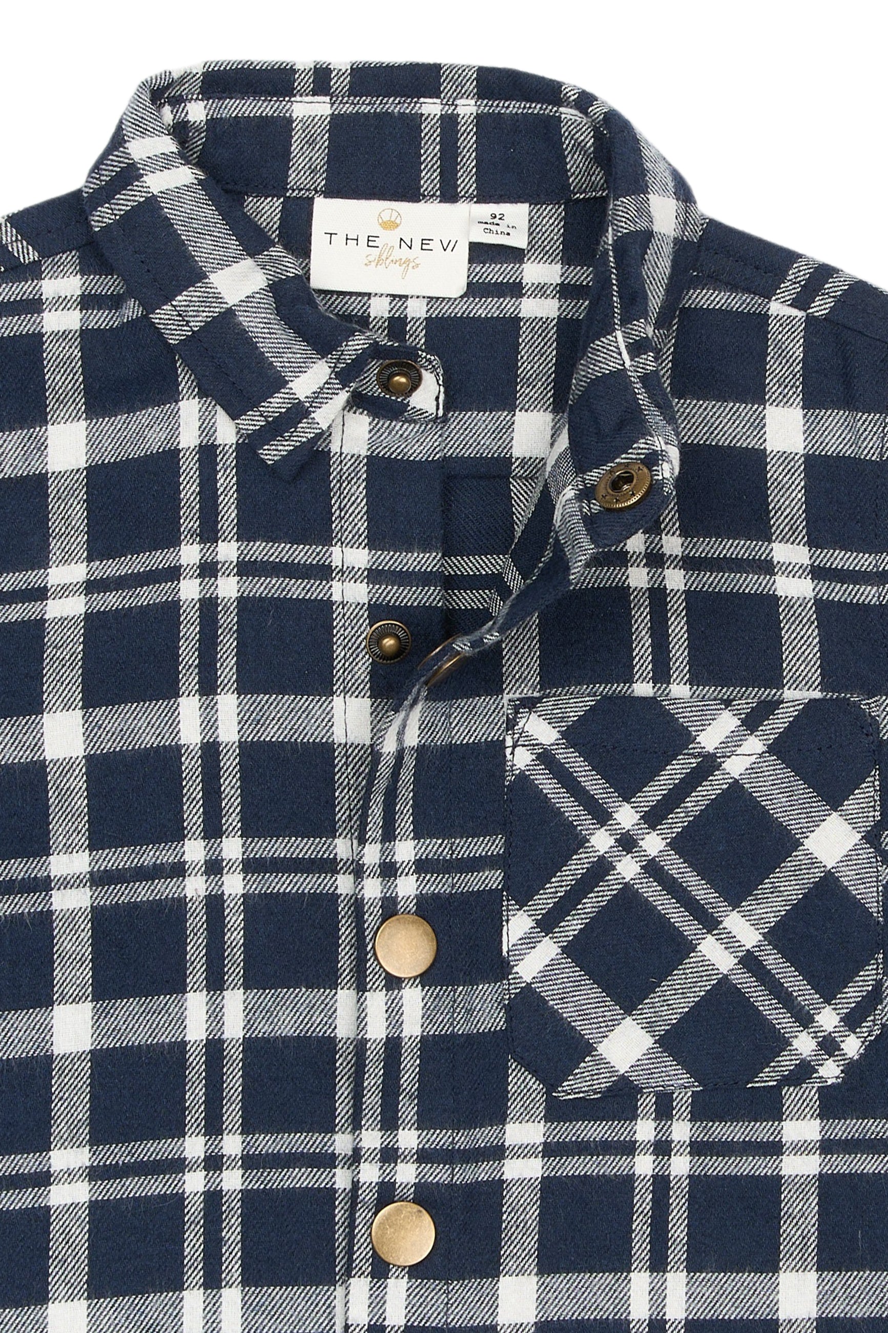 🧢 Riggs Flannel Shirt – Navy Blazer Check 💙