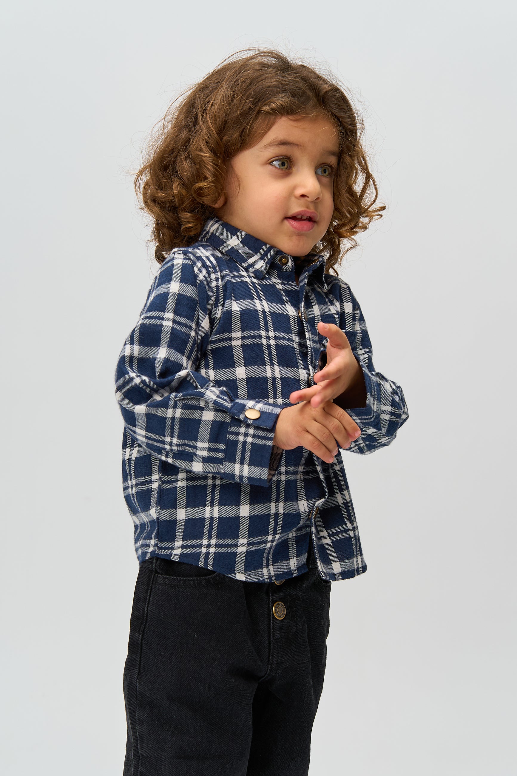 🧢 Riggs Flannel Shirt – Navy Blazer Check 💙