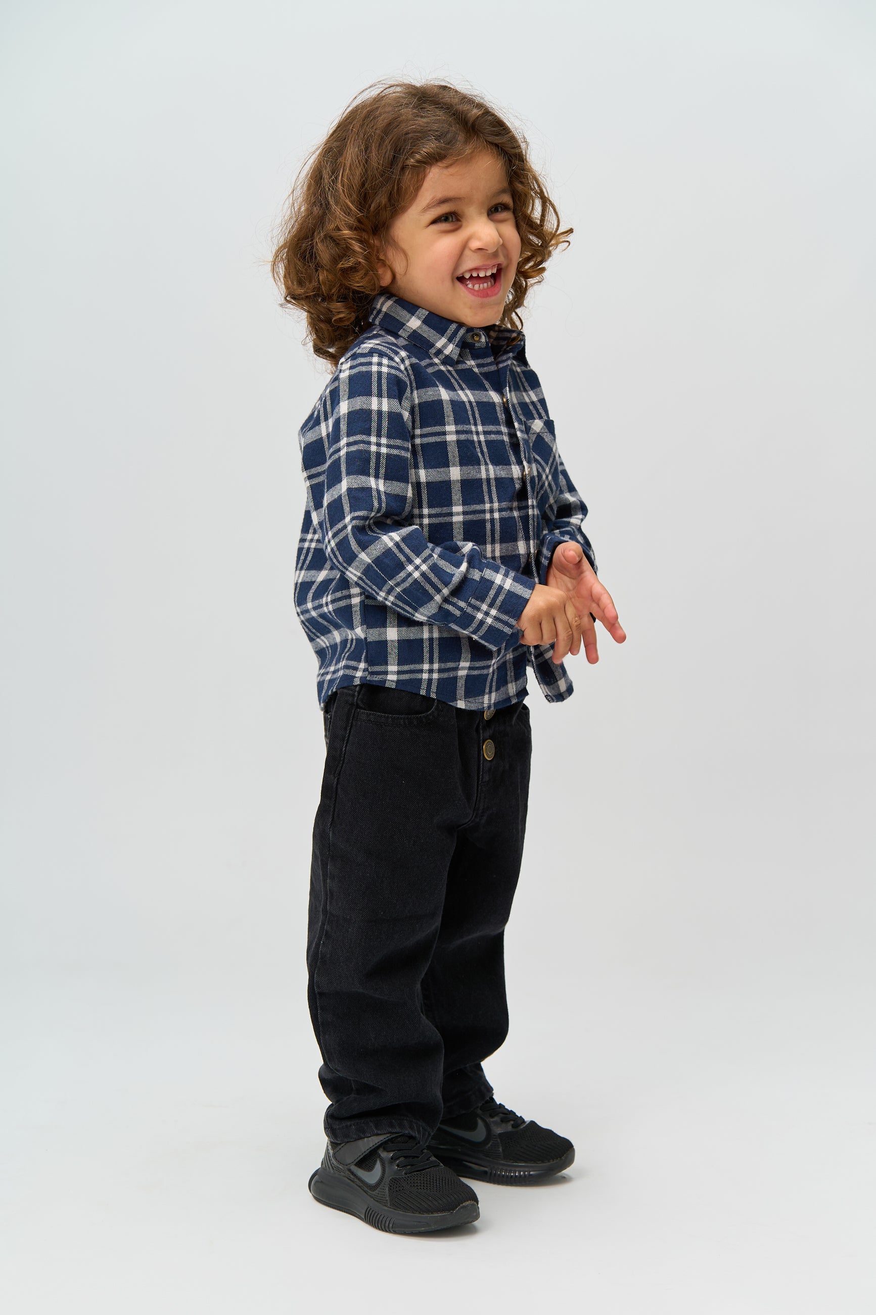 🧢 Riggs Flannel Shirt – Navy Blazer Check 💙