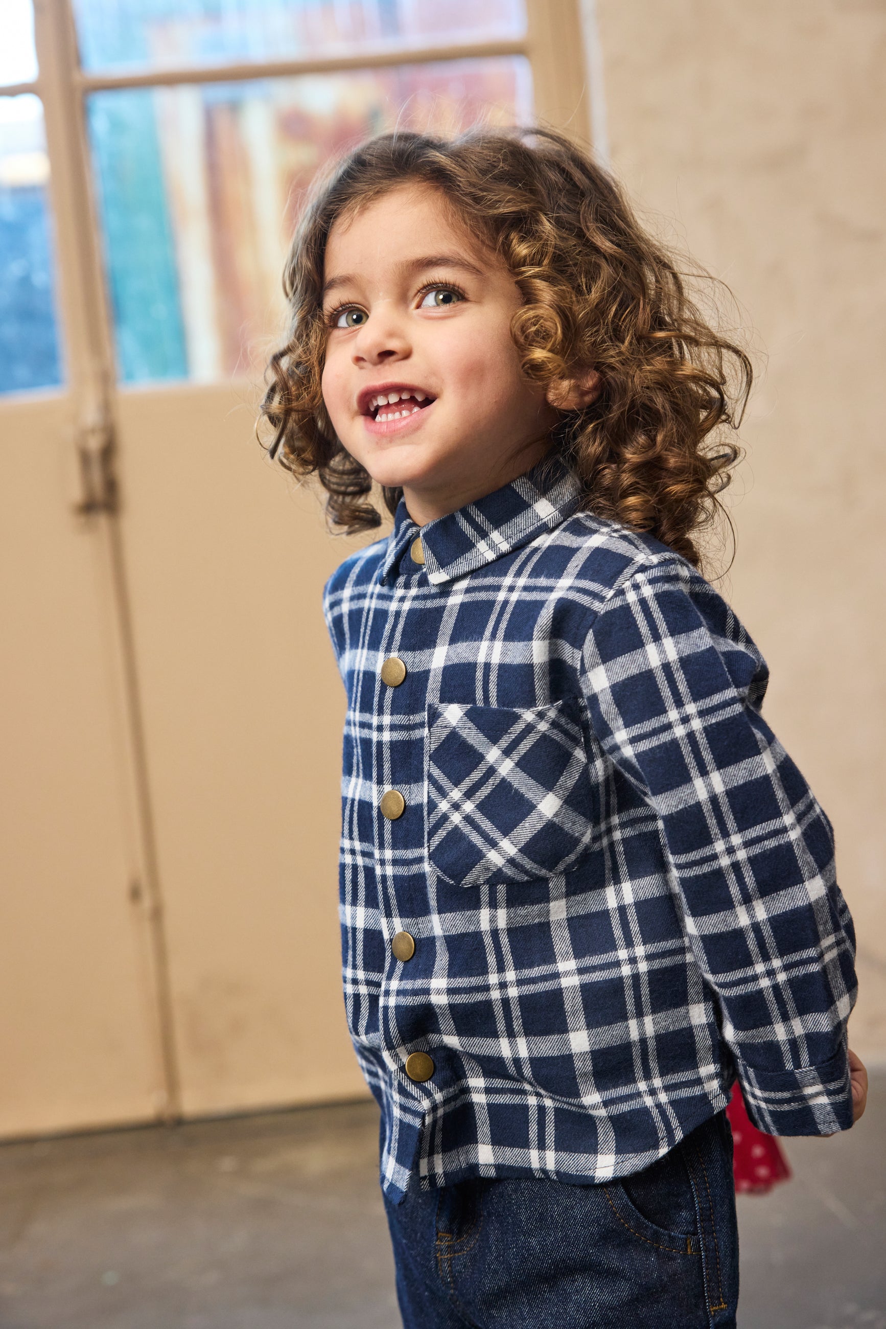 🧢 Riggs Flannel Shirt – Navy Blazer Check 💙