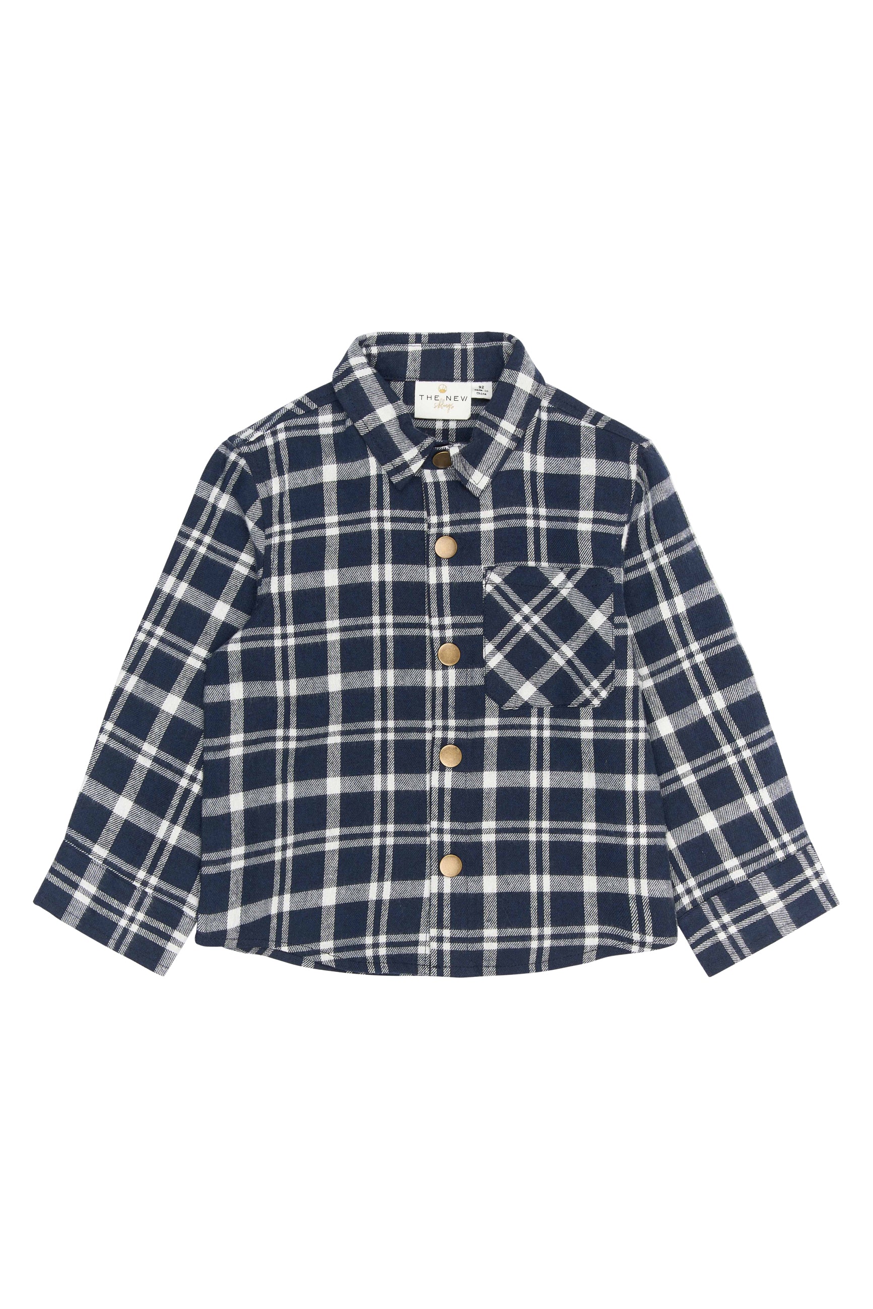 🧢 Riggs Flannel Shirt – Navy Blazer Check 💙