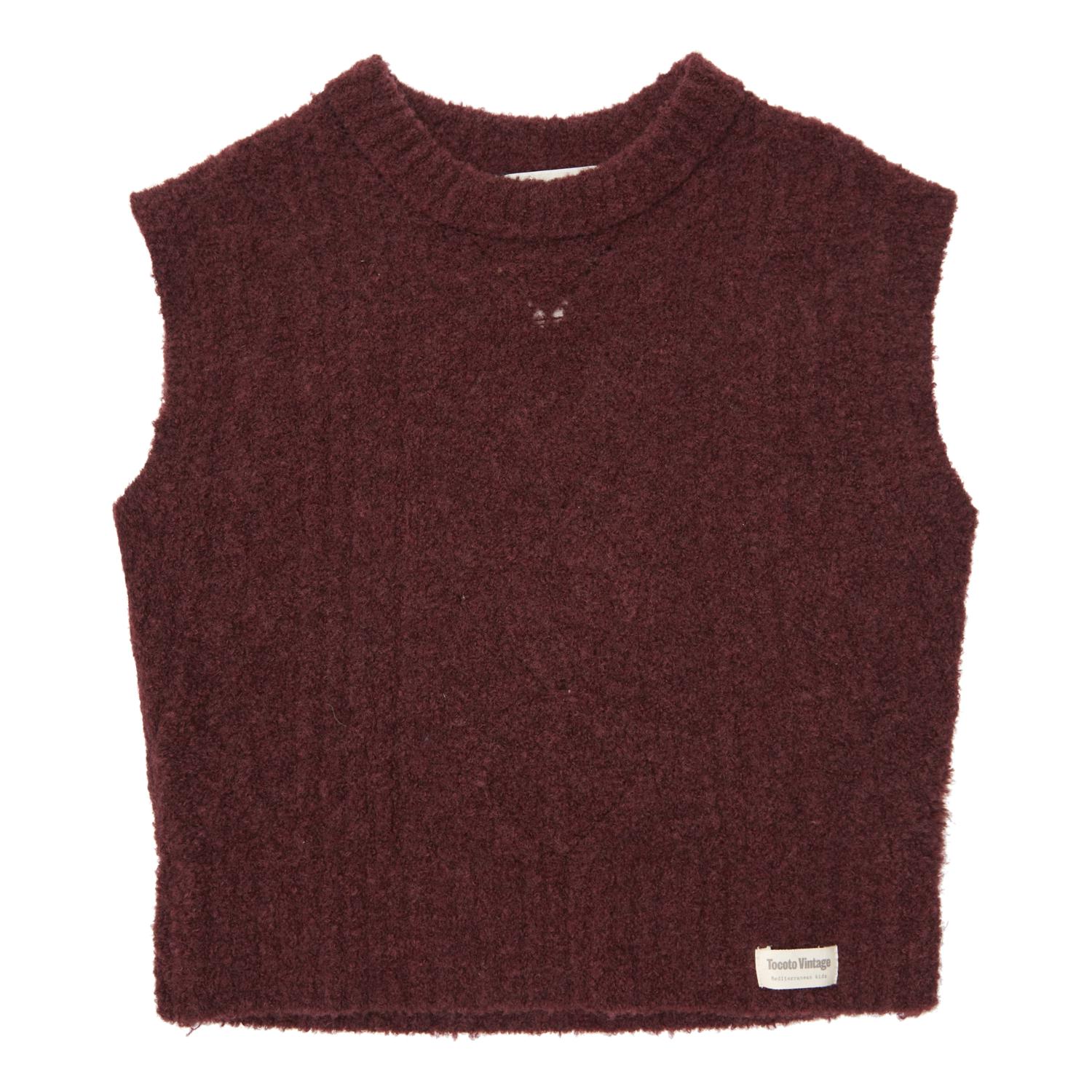 Oversized gebreide vest/debardeur