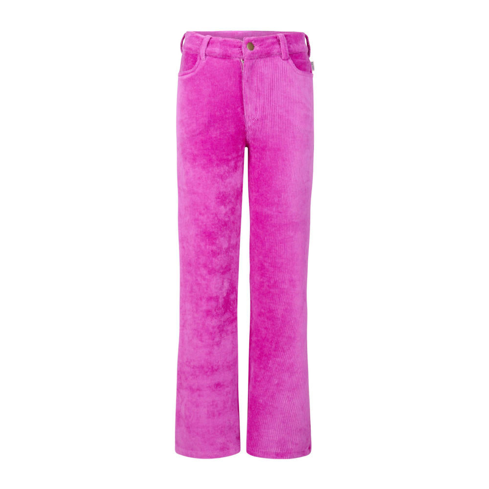 Toffe felroze fluwelen broek van Blue Rebel