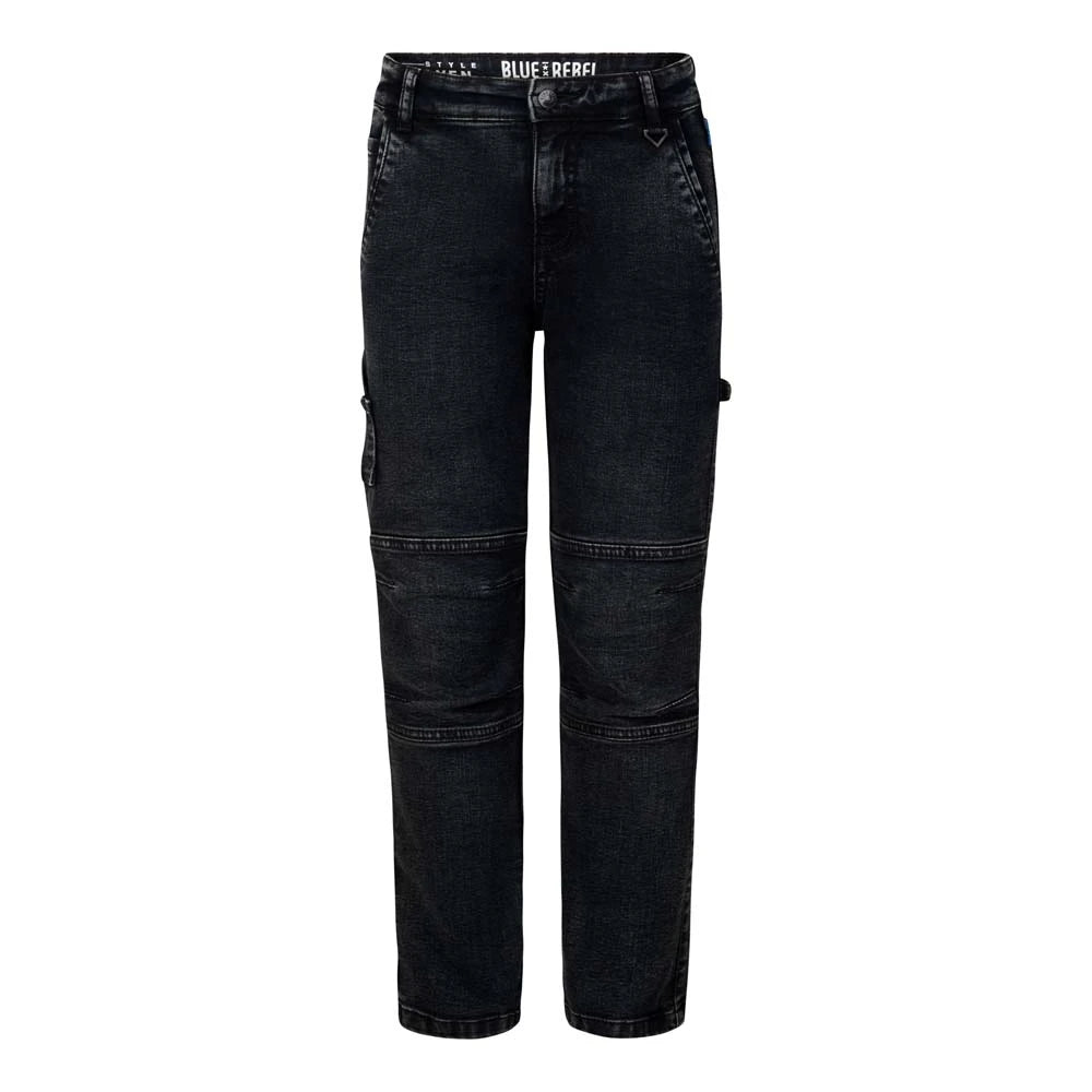 Blue rebel jeans met opgestikte zakken