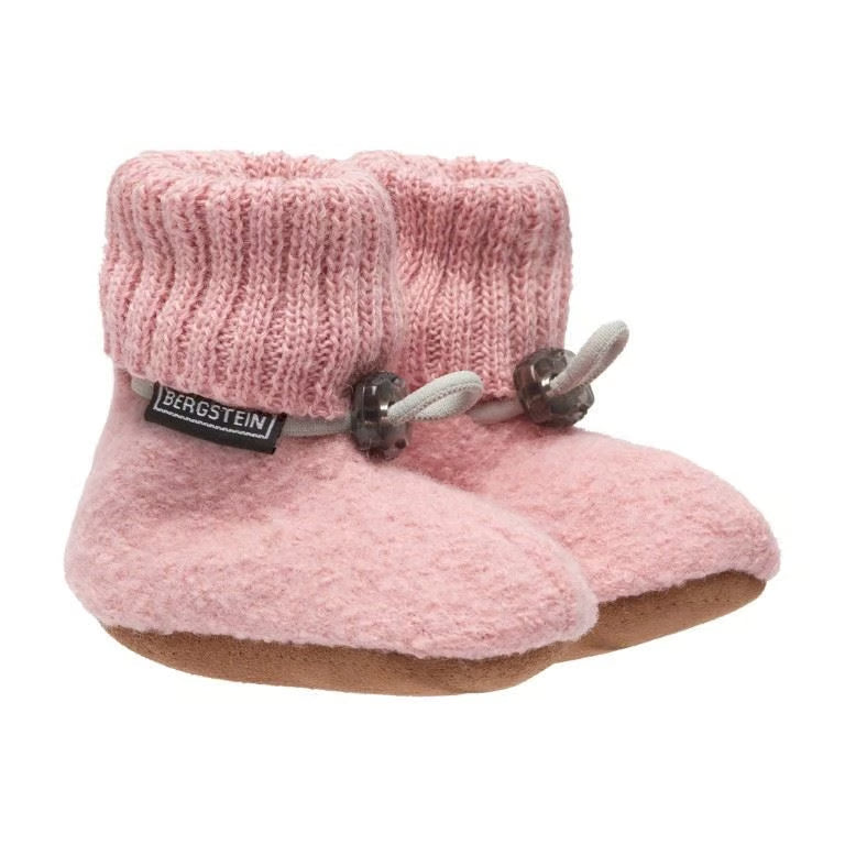 💕 Bergstein Cozy Baby – Heerlijk warme babyslofjes in Soft Pink