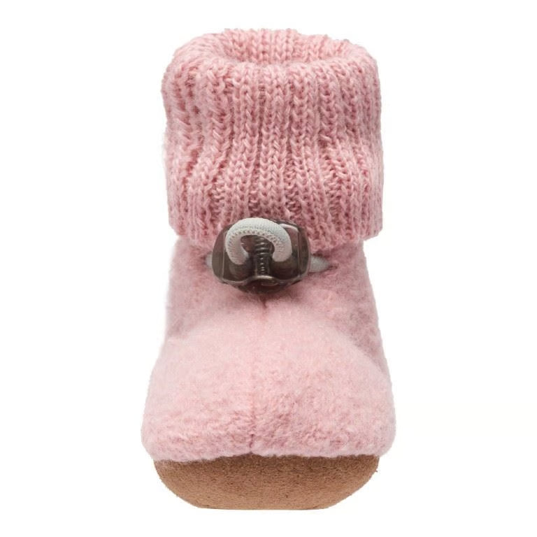 💕 Bergstein Cozy Baby – Heerlijk warme babyslofjes in Soft Pink