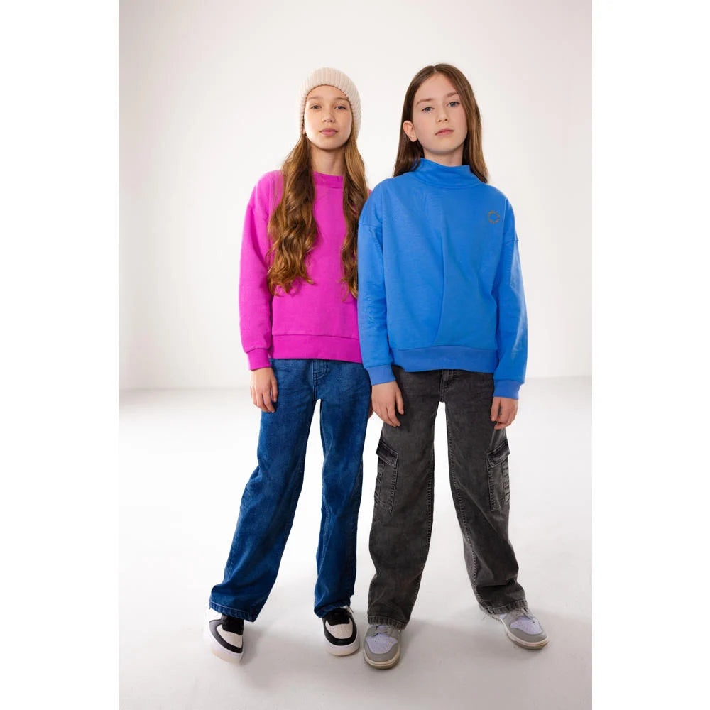 Stoere grijze Blue Rebel jeans heeft een wijde pasvorm