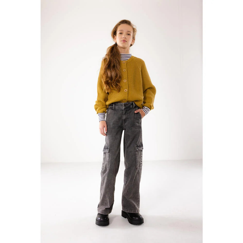 Stoere grijze Blue Rebel jeans heeft een wijde pasvorm